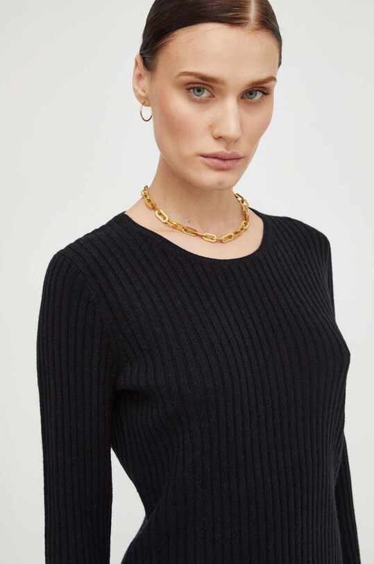 By Malene Birger pulover de lana negru Q71803026