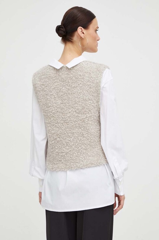 Oblečenie Vlnená vesta By Malene Birger Q71993003 béžová
