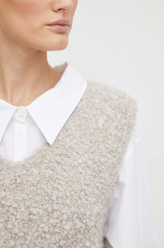 By Malene Birger vesta de lana Q71993003 bej