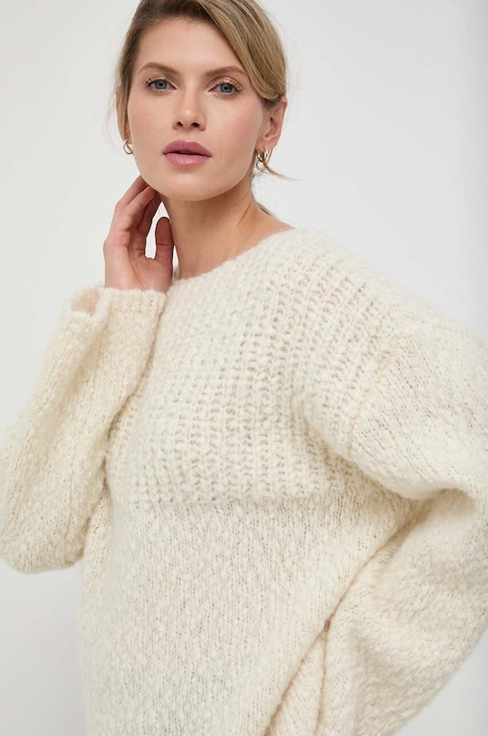 Lovechild sweter wełniany beżowy 8523463