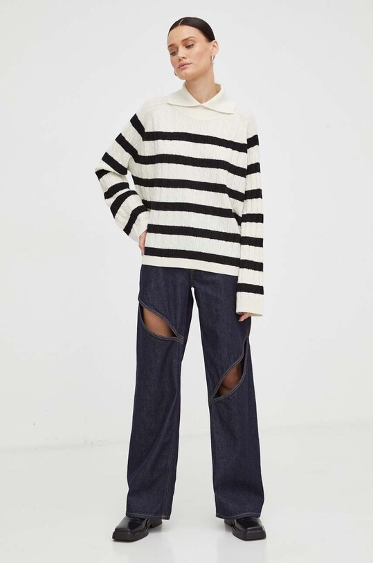 Lovechild pulover de lana 8583464 bej AW23