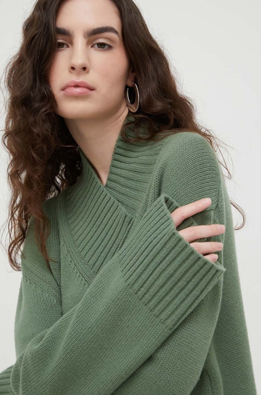 Lovechild sweter wełniany 8613459 zielony