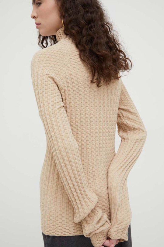 Odzież Lovechild sweter z domieszką wełny 8703456 beżowy