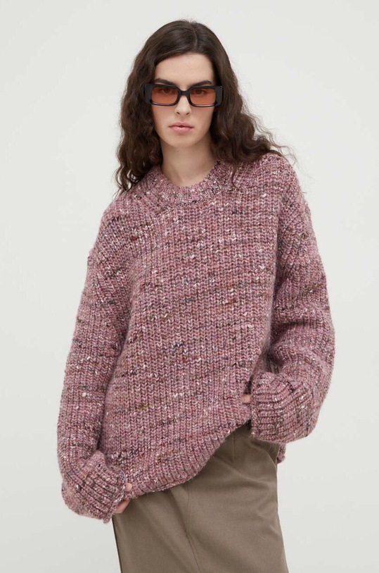 Lovechild sweter wełniany różowy 8753455