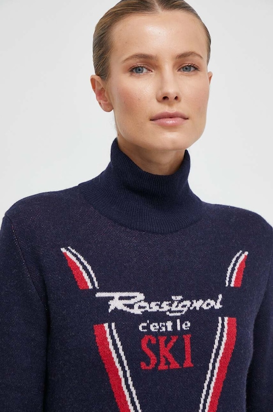 Vlněný svetr Rossignol námořnická modř RLMWO20
