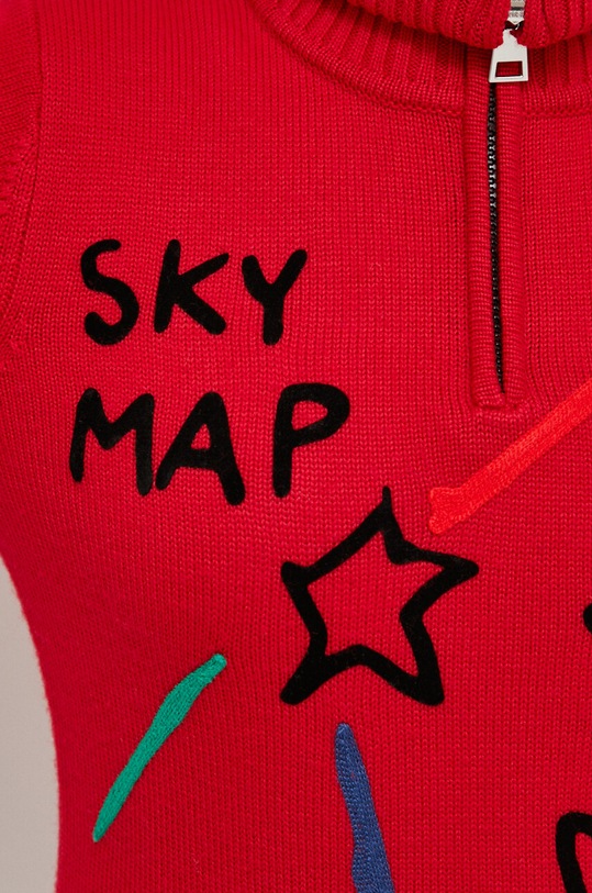 Rossignol sweter wełniany JCC RLMWO04 czerwony