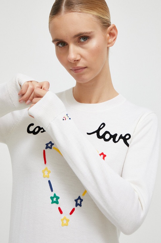 Vlněný svetr Rossignol JCC béžová RLMWO06