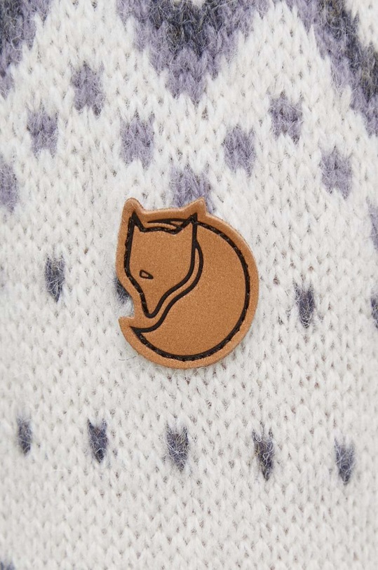 Vlněný svetr Fjallraven F84792 bílá