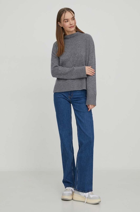 Abercrombie & Fitch sweter kaszmirowy KI150.3337.940 szary AW23
