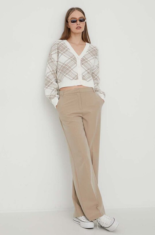 Hollister Co. cardigan KI350.3202.106 alb AW23