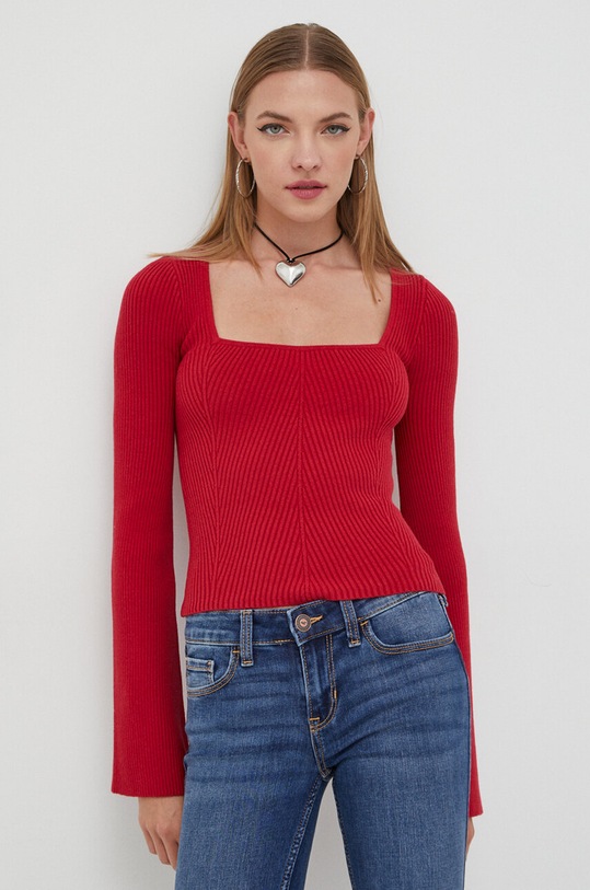 Hollister Co. sweter czerwony KI350.3206.500