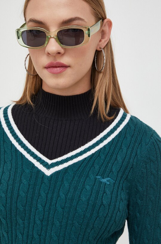 Πουλόβερ Hollister Co. πράσινο KI350.3210.300