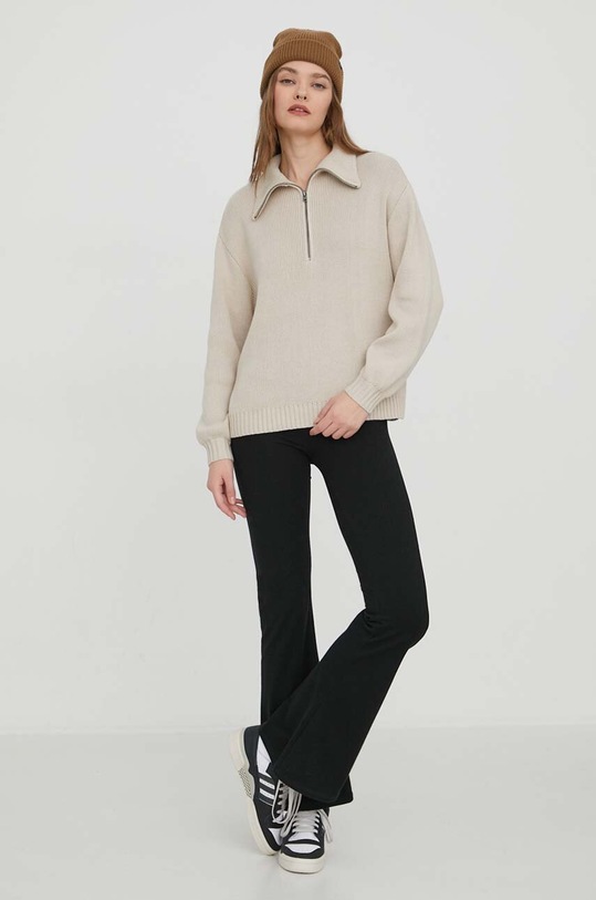 Hollister Co. sweter KI350.3215.145 beżowy AW23