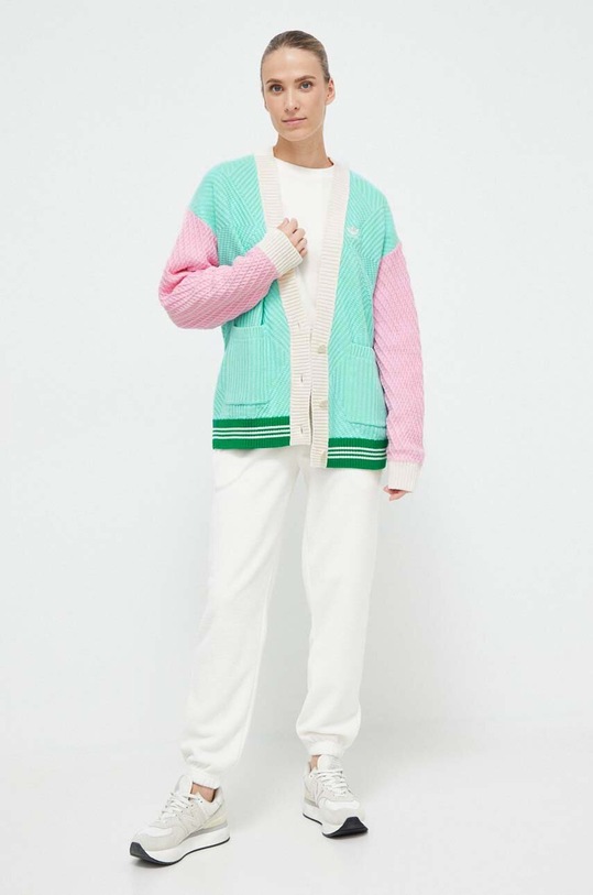 adidas Originals kardigan bawełniany IK7494 multicolor AW23