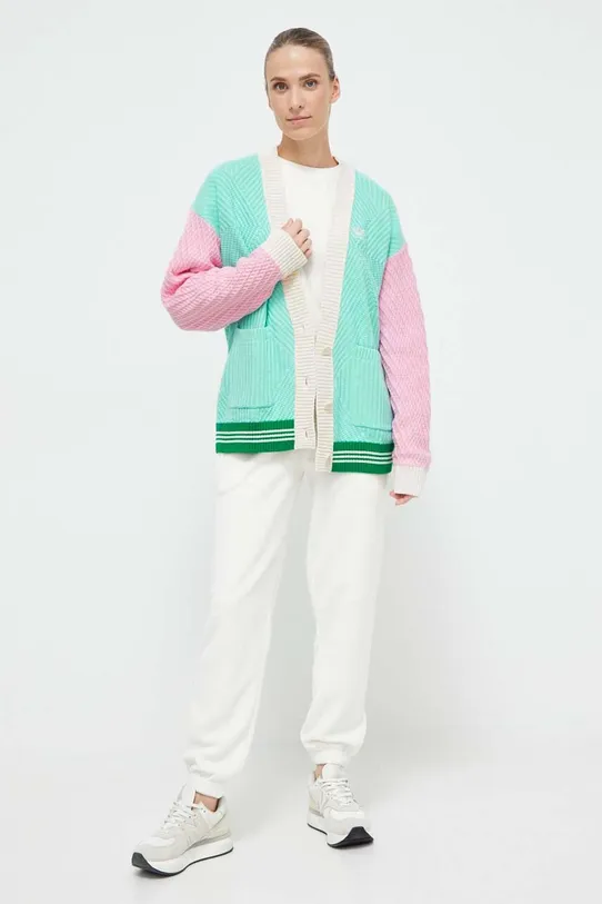 adidas Originals kardigan bawełniany IK7494 multicolor AW23