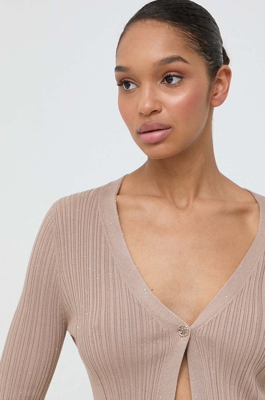 Guess kardigan ESTELLE brązowy W4RR16.Z34O0