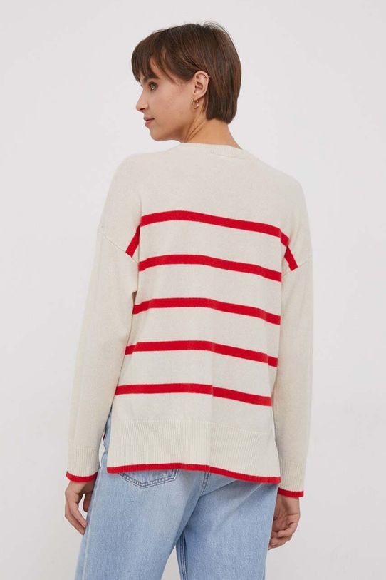 Odzież United Colors of Benetton sweter kaszmirowy 10K1E108K.61N beżowy