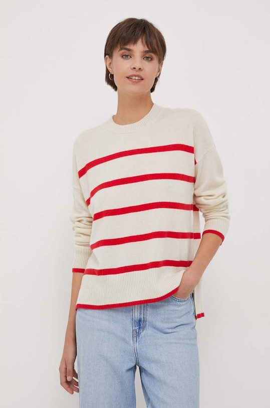 Светр з кашеміру United Colors of Benetton бежевий 10K1E108K.61N