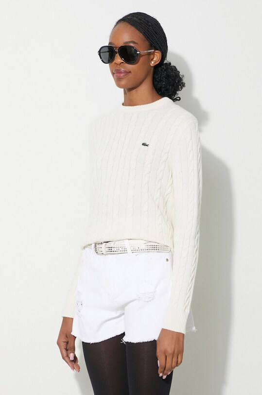 Lacoste wool jumper beige AF0633