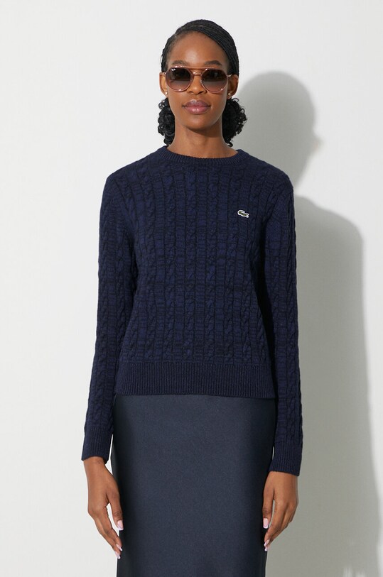 Lacoste wool jumper navy AF0633