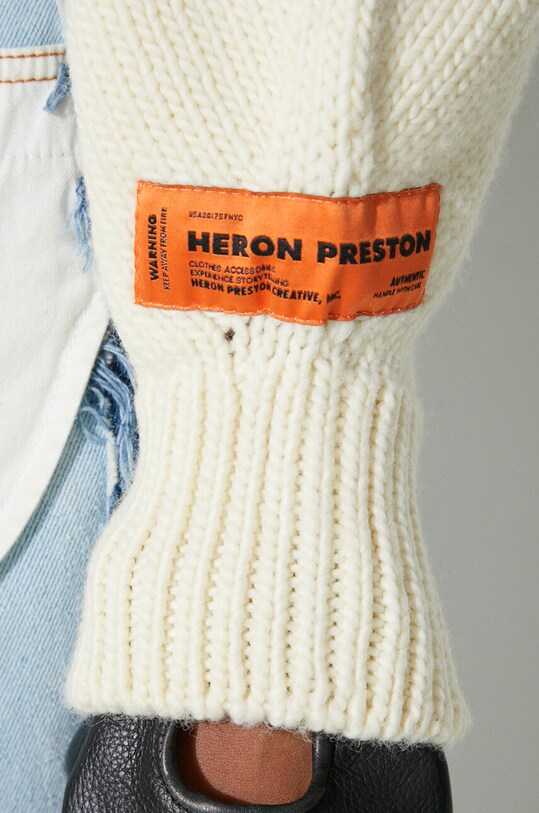 Вълнен пуловер Heron Preston Crop Crewneck Back Cut Out HWHE021F23KNI0010400