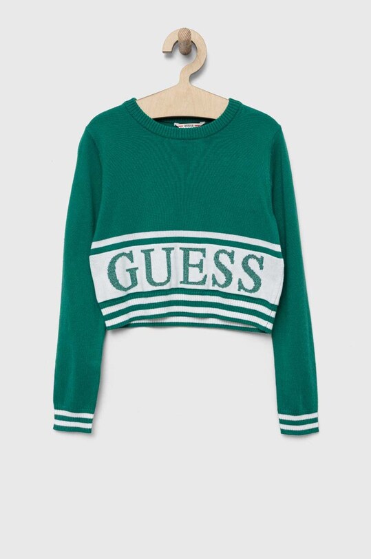 Детски пуловер Guess J3YR00.Z38B0.9BYX зелен AW23