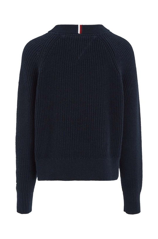 Fete Tommy Hilfiger pulover de bumbac pentru copii KG0KG07480.128.176.9BYX bleumarin