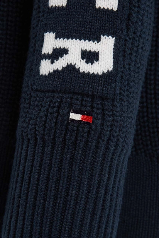 Tommy Hilfiger sweter bawełniany dziecięcy granatowy KG0KG07480.128.176.9BYX