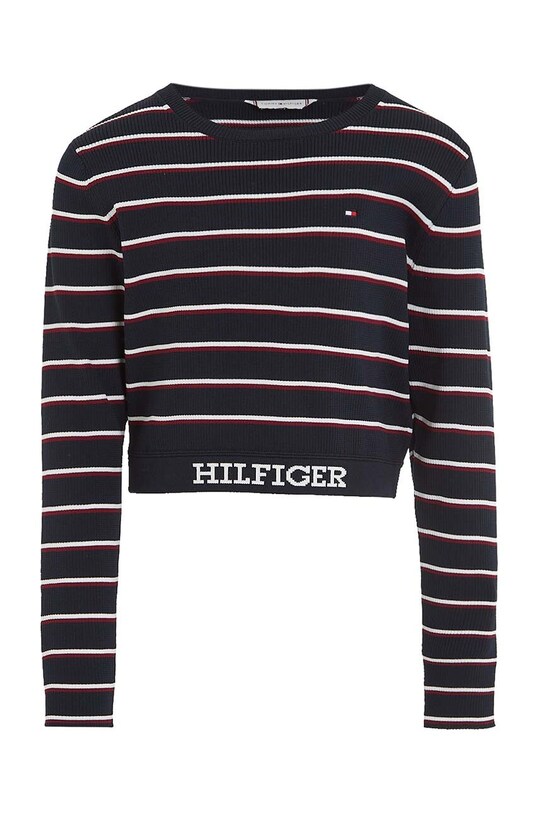 Παιδικό πουλόβερ Tommy Hilfiger KG0KG07652.9BYX σκούρο μπλε AW23