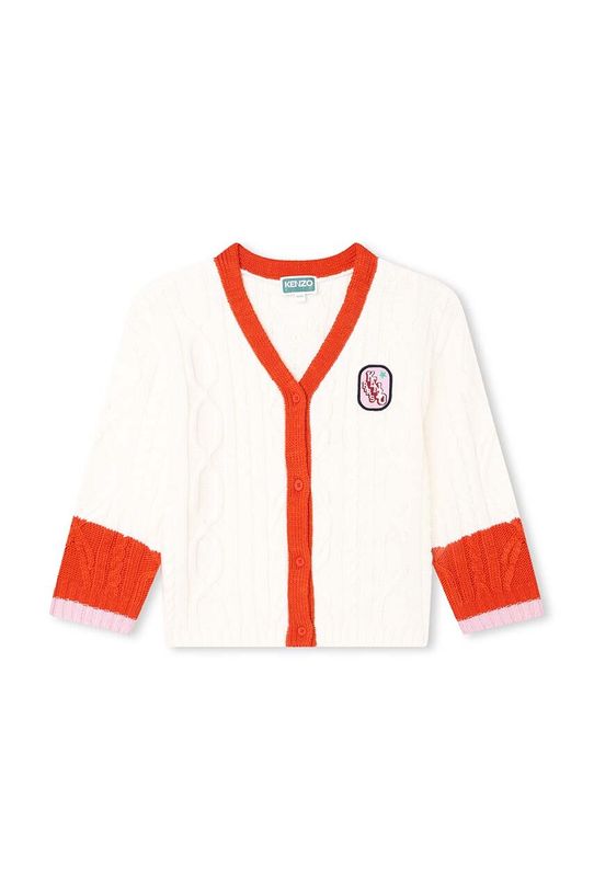 Dječji kardigan s dodatkom vune Kenzo Kids s dodatkom vune bijela K15685.114.150