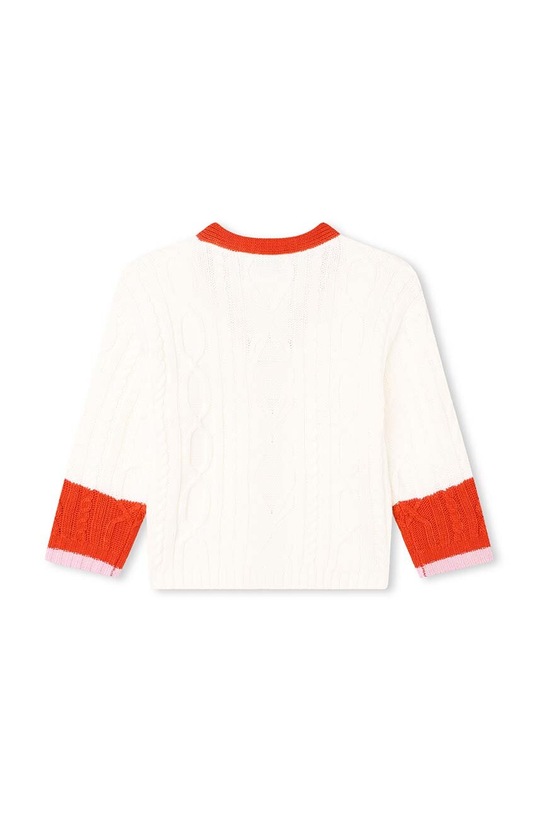 Detský kardigan s prímesou vlny Kenzo Kids K15685.114.150 biela AW23