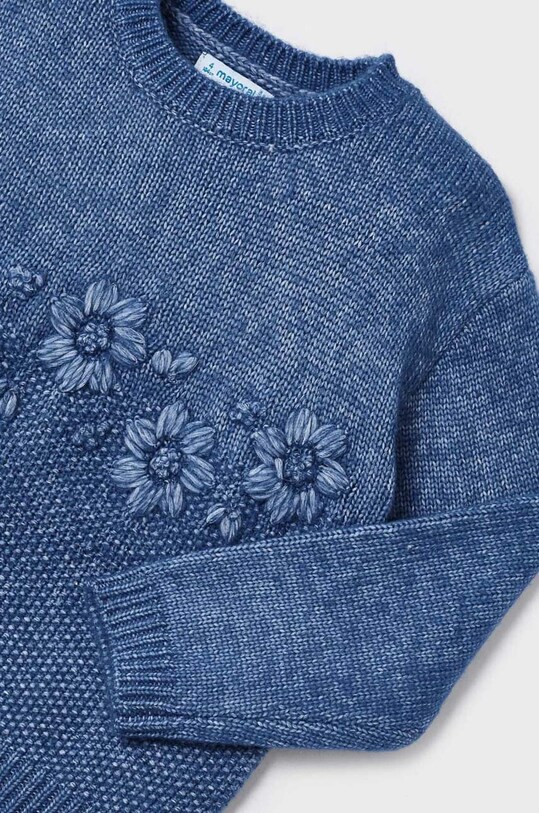 Dziewczynka Mayoral sweter dziecięcy 4301.6A.Mini.9BYX niebieski