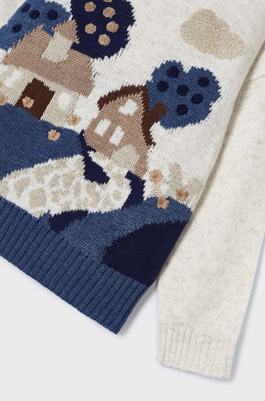 Lány Mayoral gyerek gyapjúkeverékből készült pulóver 4303.6C.Mini.9BYX kék