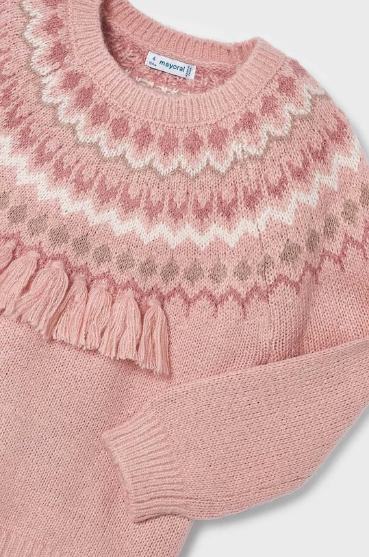 Dziewczynka Mayoral sweter dziecięcy 4307.6G.Mini.9BYX różowy
