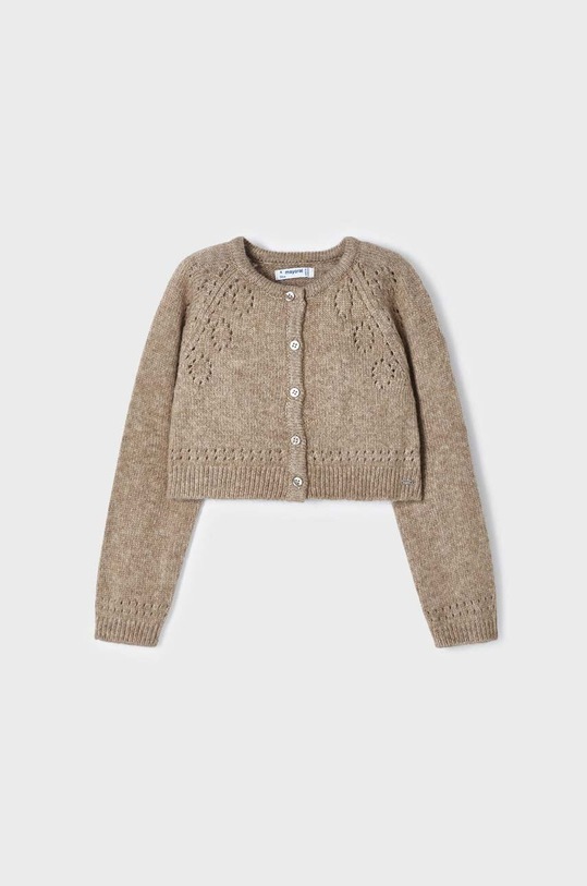 Mayoral kardigan z domieszką wełny dziecięcy z domieszką wełny beżowy 4310.6B.Mini.9BYX