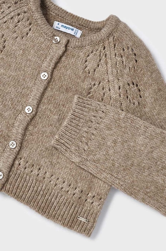 Dziewczynka Mayoral kardigan z domieszką wełny dziecięcy 4310.6B.Mini.9BYX beżowy