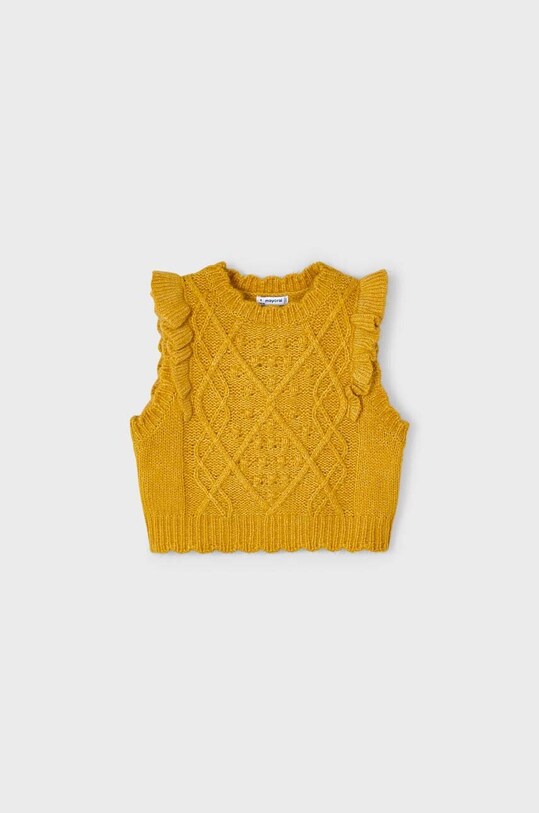 Mayoral vesta copii 4313.6C.Mini.9BYX galben AW23