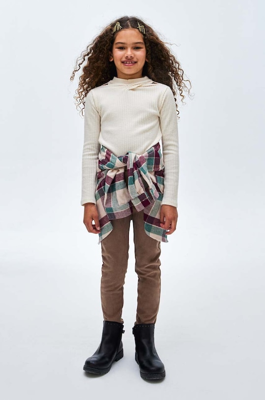 DÍVKA Dětský svetr Mayoral 7051.8D.Junior.9BYX béžová