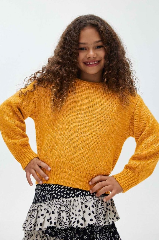 Mayoral sweter dziecięcy 7304.8C.Junior.9BYX żółty AW23