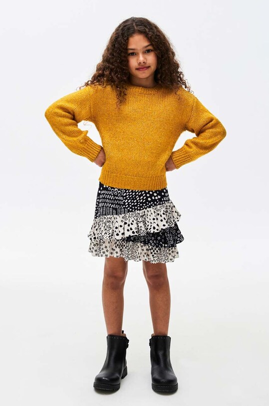 Dziewczynka Mayoral sweter dziecięcy 7304.8C.Junior.9BYX żółty