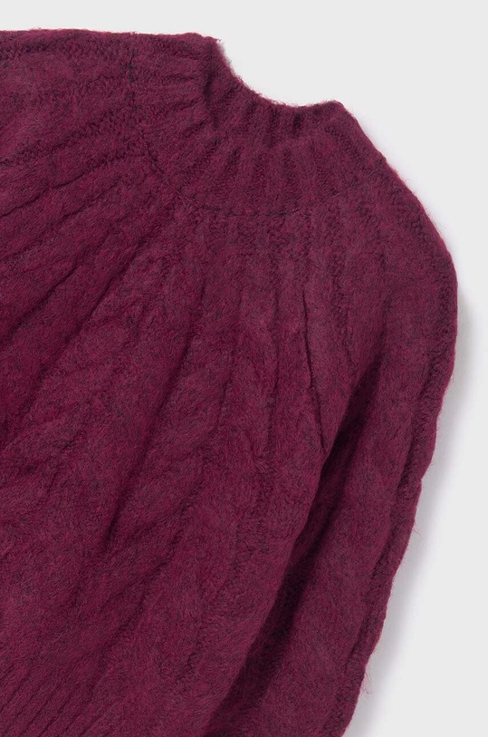 Dziewczynka Mayoral sweter dziecięcy 7307.8F.Junior.9BYX bordowy