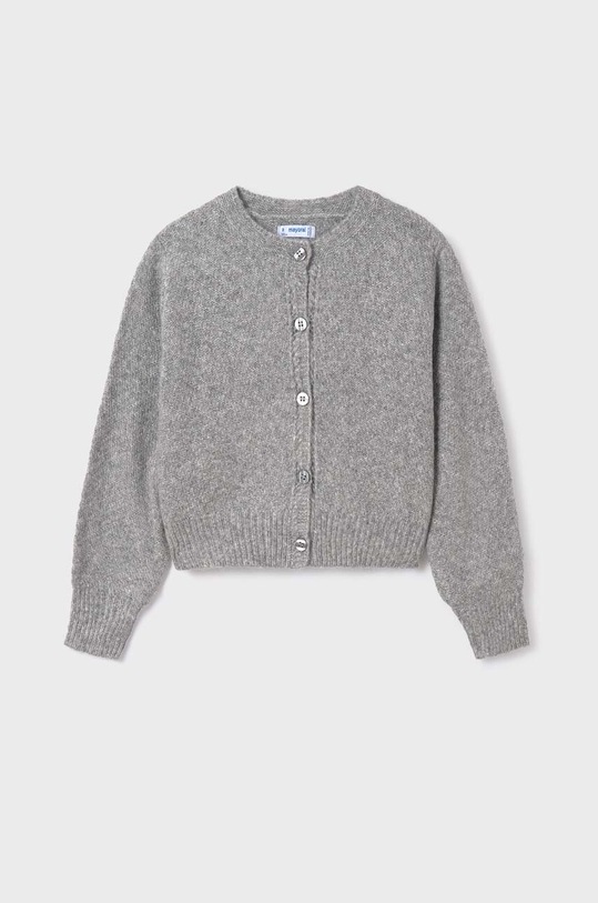 Mayoral kardigan z domieszką wełny dziecięcy z domieszką wełny szary 7311.8A.Junior.9BYX
