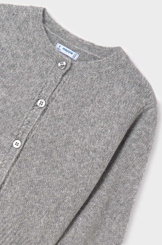 Dziewczynka Mayoral kardigan z domieszką wełny dziecięcy 7311.8A.Junior.9BYX szary