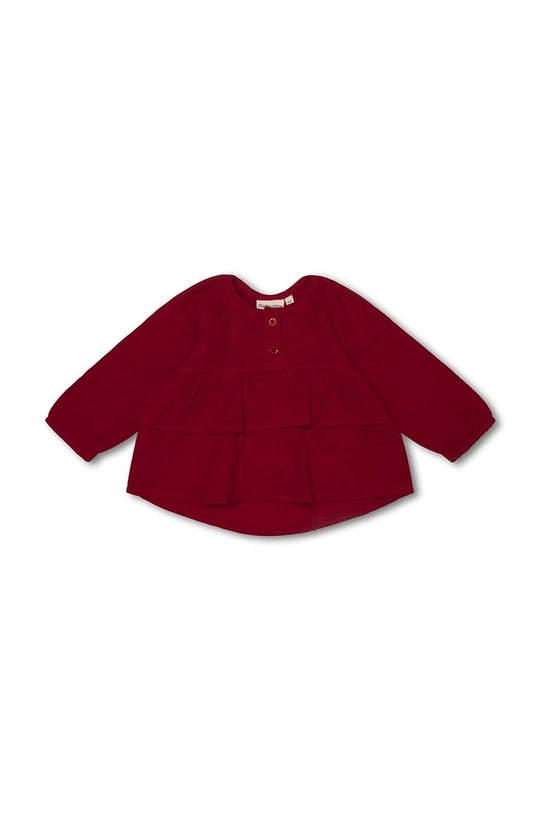 That's mine camasa de bumbac pentru copii Yana 024561 burgundia AW23