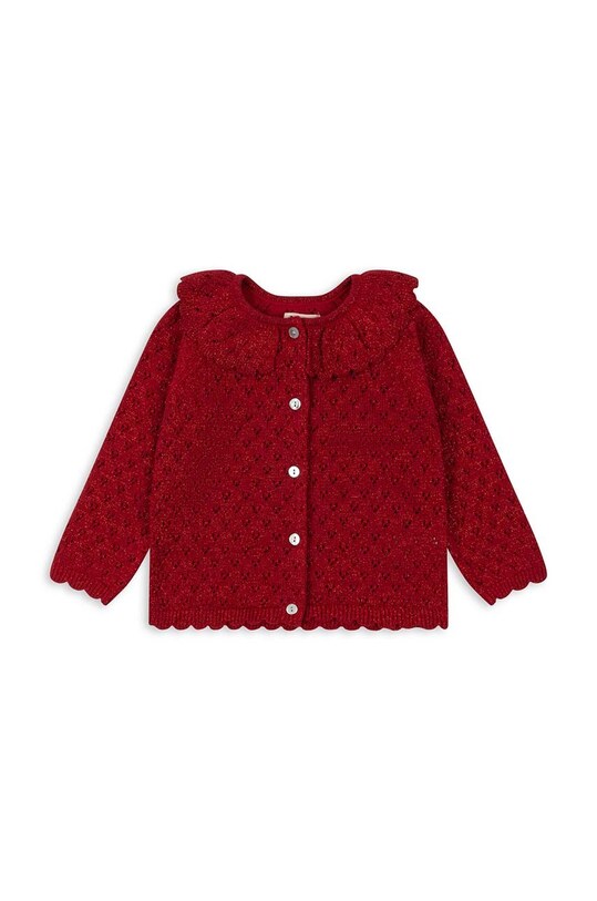 Детский кардиган Konges Sløjd KS6412 красный AW23