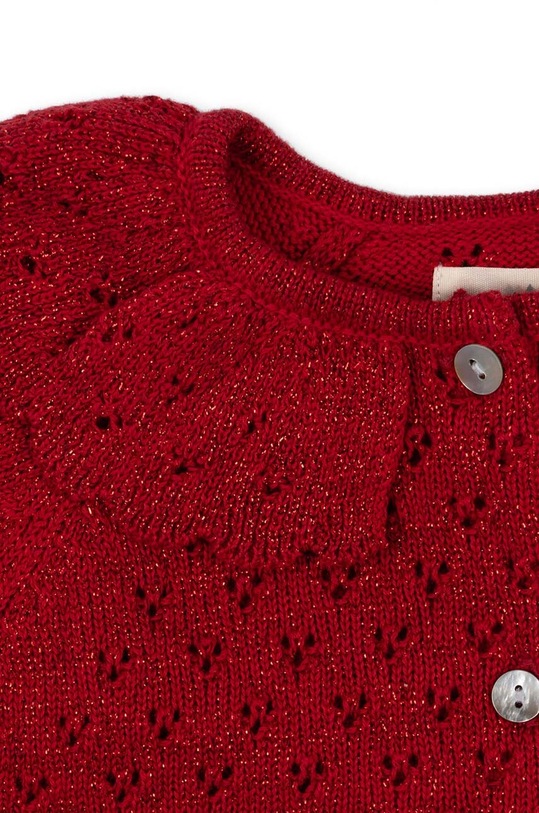 Konges Sløjd cardigan copii rosu KS6412