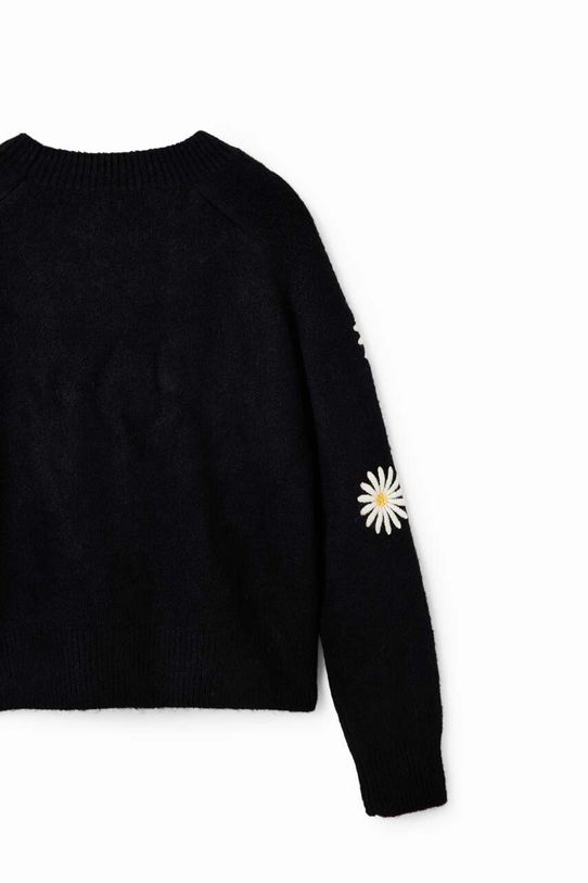 Desigual sweter z domieszką wełny dziecięcy 23WGJF01 czarny