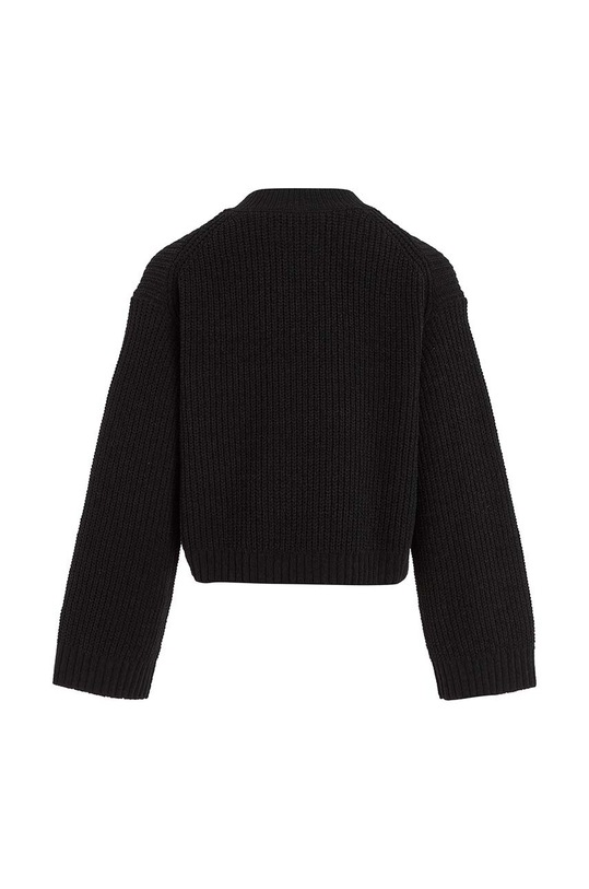 Dziewczynka Calvin Klein Jeans kardigan dziecięcy IG0IG02215.9BYX czarny