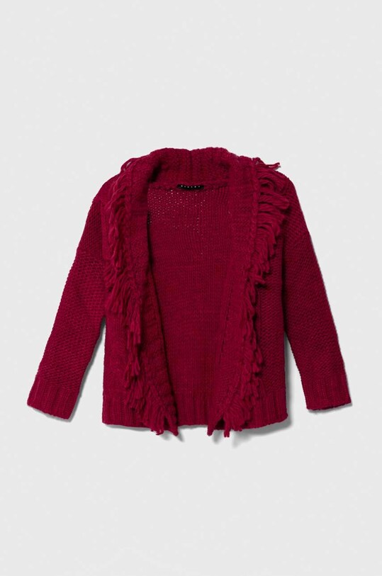 Детский кардиган с примесью шерсти Sisley с добавлением шерсти розовый 105HX600A.G.G.SEASONAL