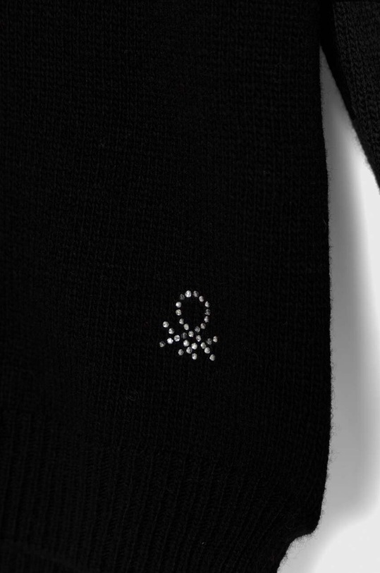 DÍVKA Dětský vlněný kardigan United Colors of Benetton 1244C500F.G.SEASONAL černá